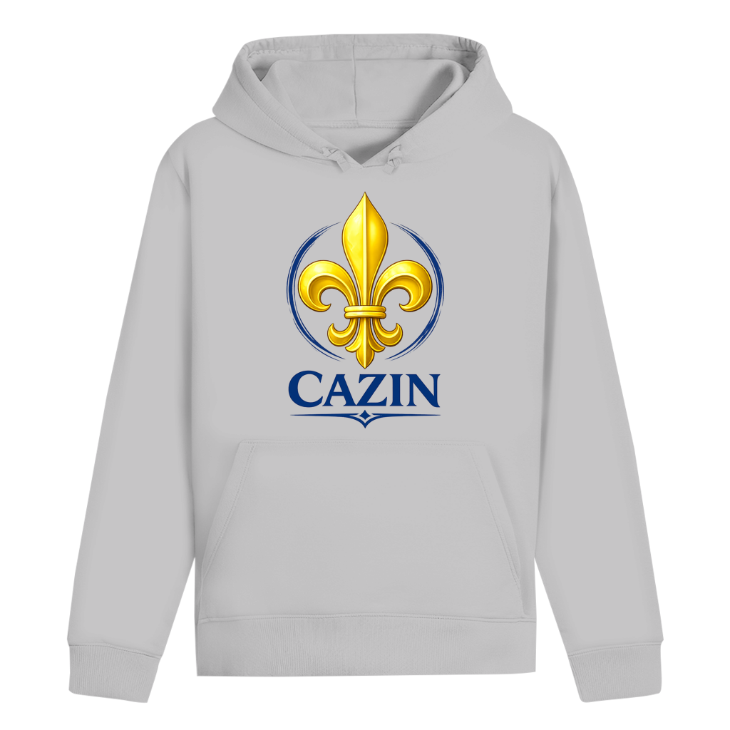 Cazin Bosnien Herren Premium Hoodie mit Bosnischer Lilie | Bio Kapuzenpullover