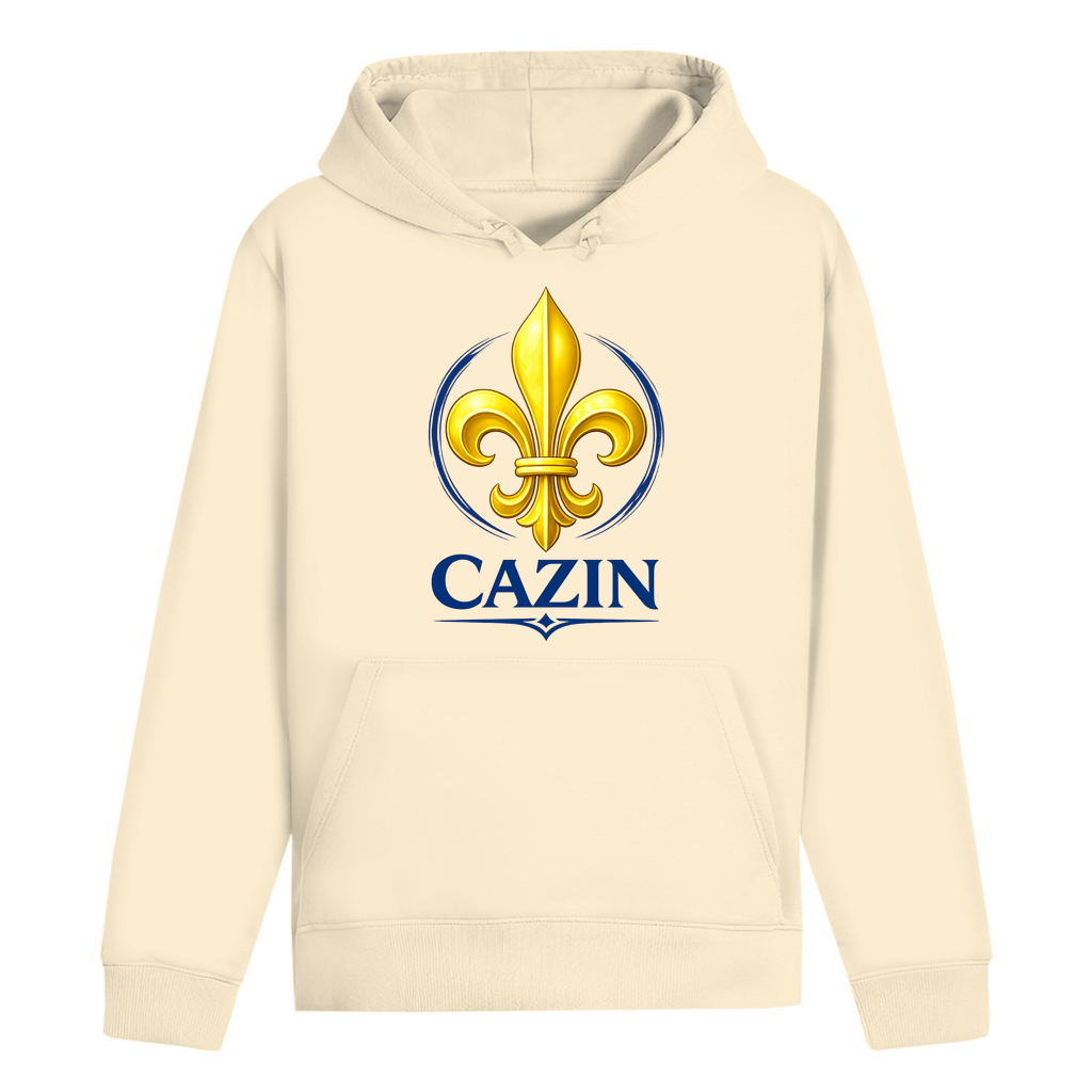 Cazin Bosnien Herren Premium Hoodie mit Bosnischer Lilie | Bio Kapuzenpullover