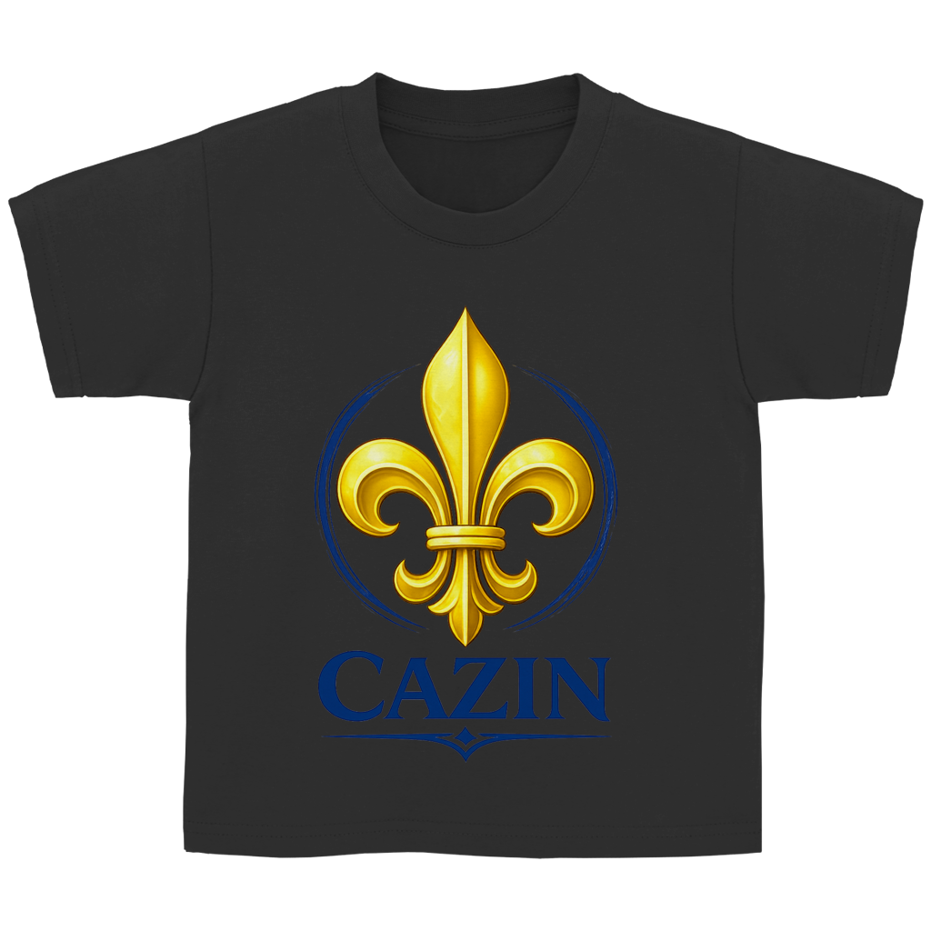 Cazin Bosnien Kinder T-Shirt mit Bosnischer Lilie | Kids Baumwoll Shirt