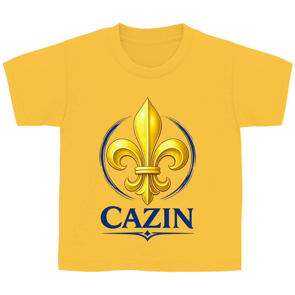 Cazin Bosnien Kinder T-Shirt mit Bosnischer Lilie | Kids Baumwoll Shirt