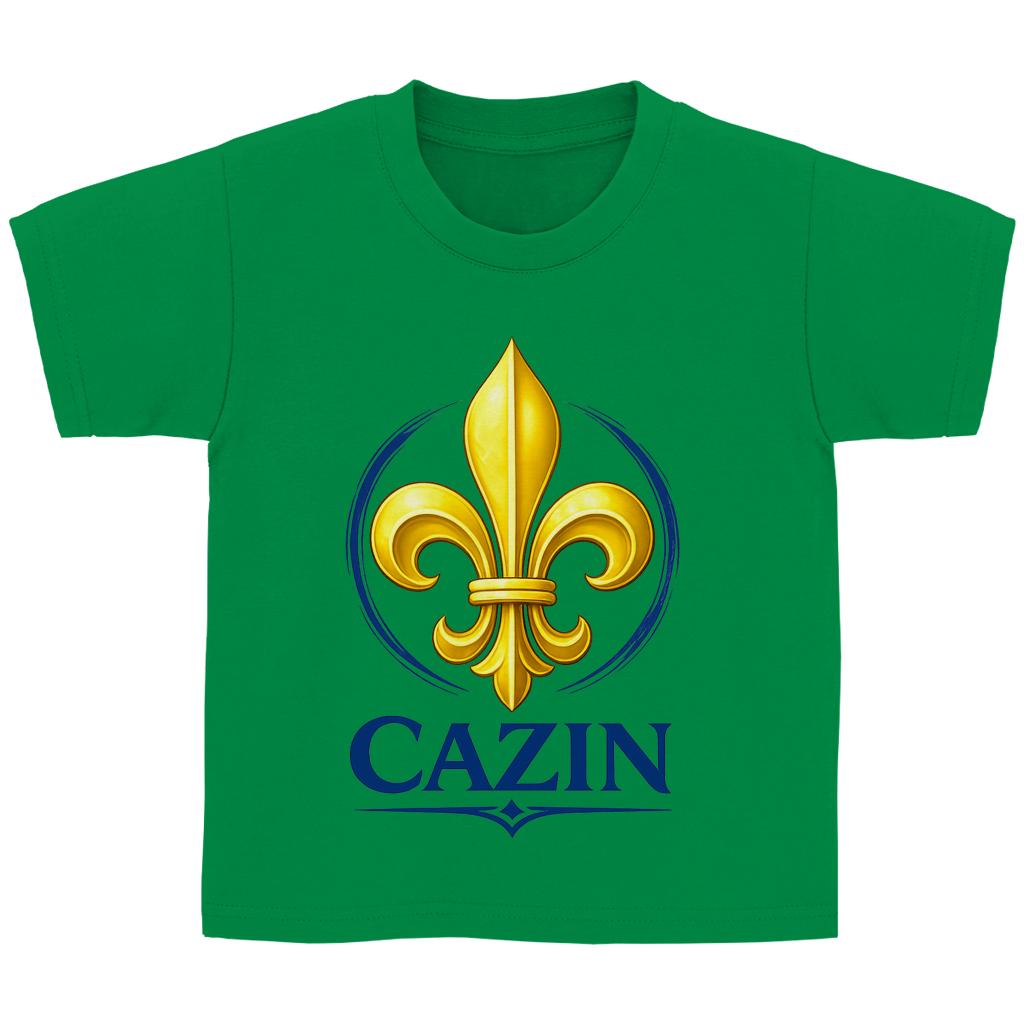 Cazin Bosnien Kinder T-Shirt mit Bosnischer Lilie | Kids Baumwoll Shirt