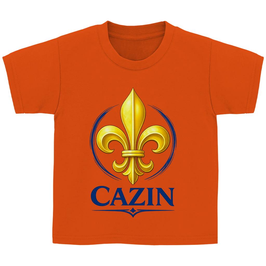 Cazin Bosnien Kinder T-Shirt mit Bosnischer Lilie | Kids Baumwoll Shirt