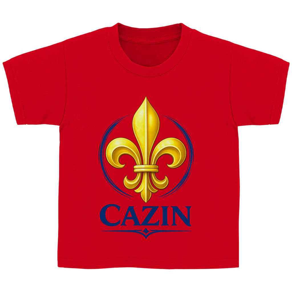 Cazin Bosnien Kinder T-Shirt mit Bosnischer Lilie | Kids Baumwoll Shirt