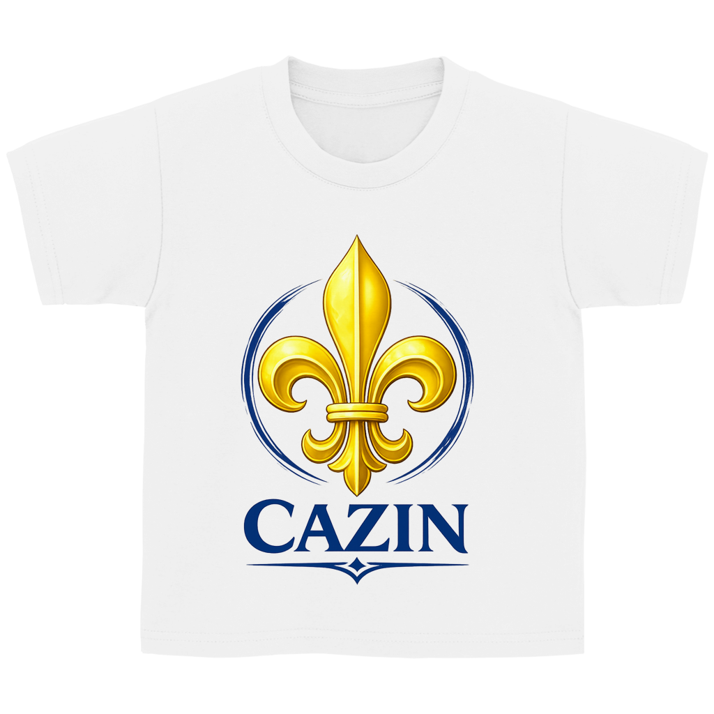 Cazin Bosnien Kinder T-Shirt mit Bosnischer Lilie | Kids Baumwoll Shirt