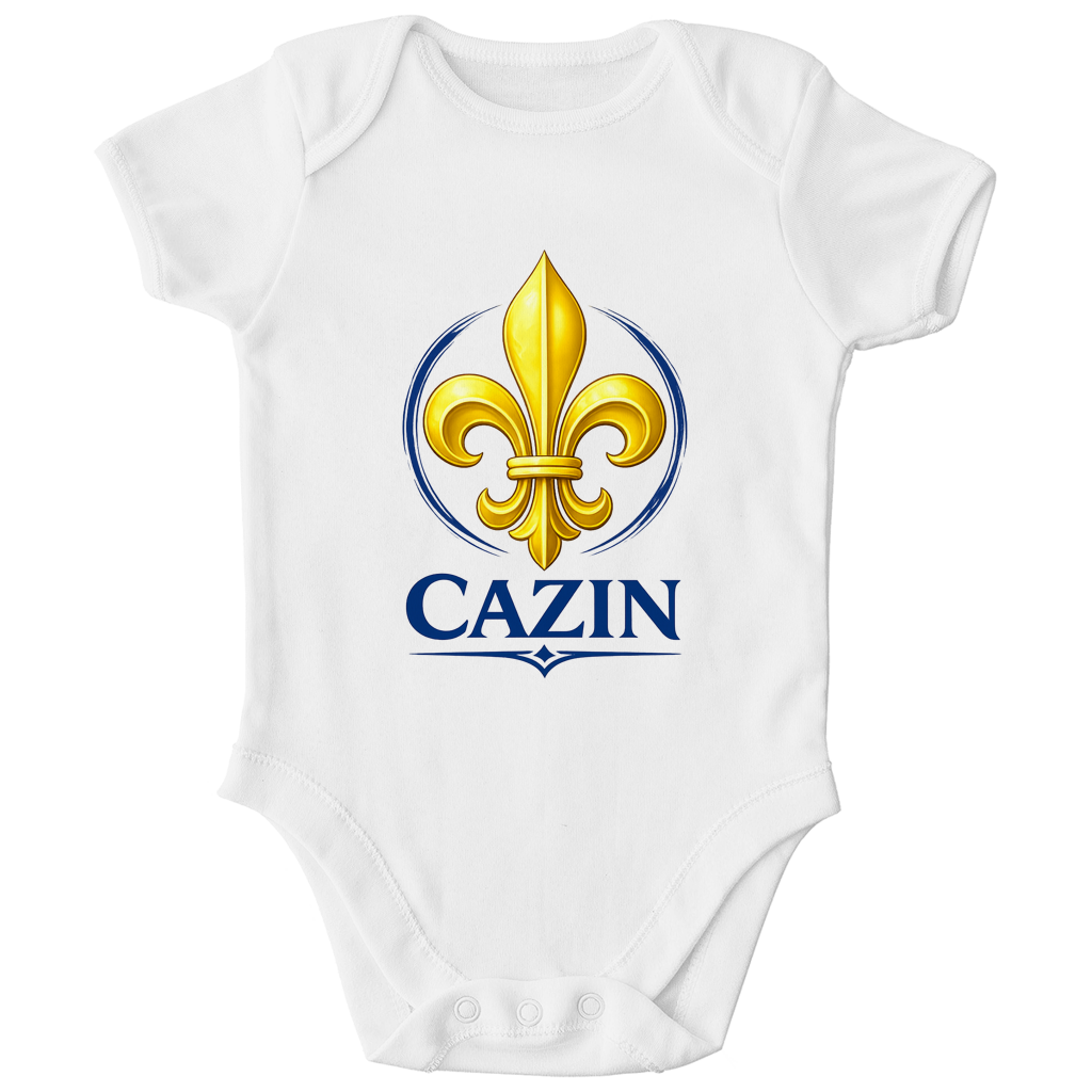 Cazin Bosnien Baby Bio Body mit Bosnischer Lilie | Strampler 0–24 Monate