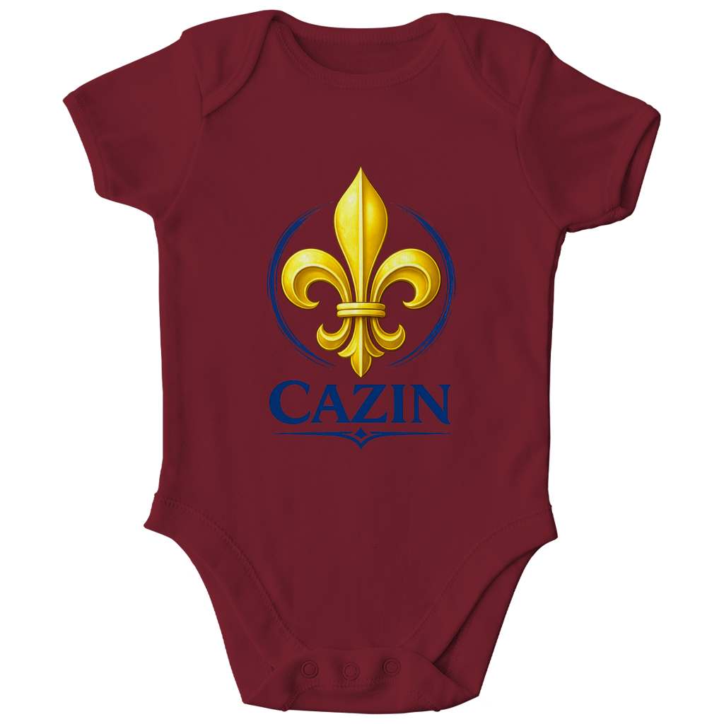 Cazin Bosnien Baby Bio Body mit Bosnischer Lilie | Strampler 0–24 Monate