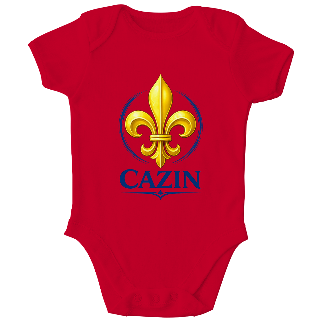 Cazin Bosnien Baby Bio Body mit Bosnischer Lilie | Strampler 0–24 Monate