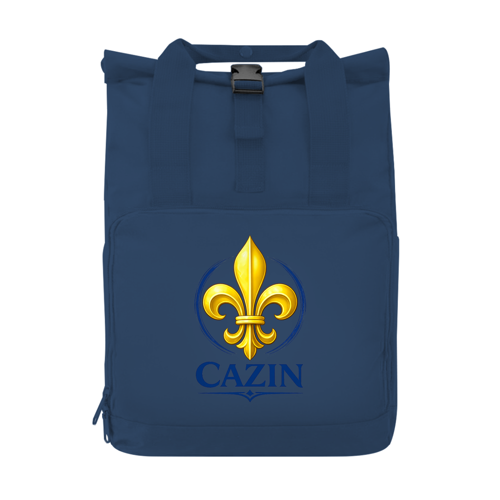 Cazin Bosnien Rolltop Rucksack mit Lilie – Recycelter Backpack im Bosnien Design