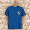 Men's Premium Organic T-Shirt - Bosnian Coat of Arms with Lilies | Left Chest