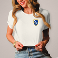 Women's T-Shirt - Bosnian Coat of Arms with Lilies | Left Chest