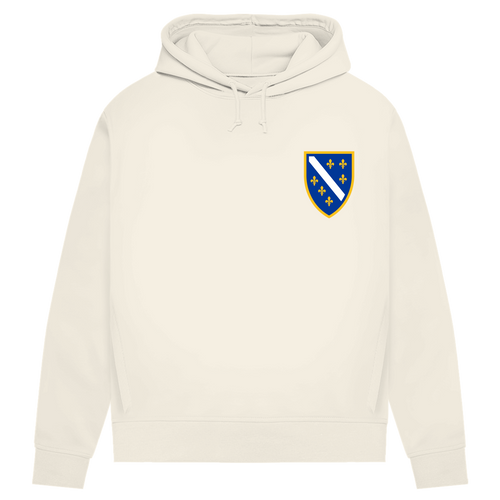 Damen Premium Bio Hoodie - Bosanski Grb sa ljiljanima | Links Brust