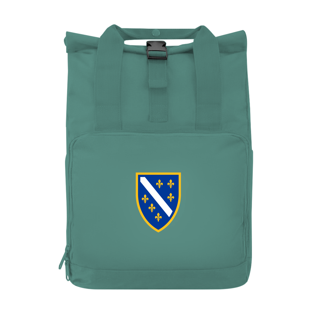 Backpack with side pocket - Bosnian Coat of Arms with Lilies