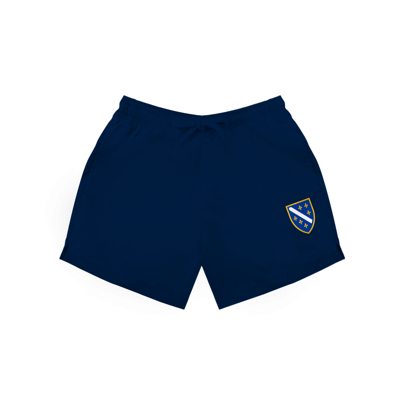 Swim Trunks - Bosnian Coat of Arms with Lilies | Left Print