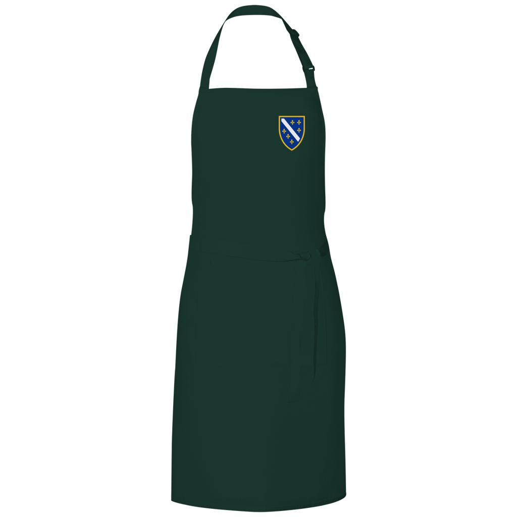 Grill Apron - Bosnian Coat of Arms with Lilies | Left Chest