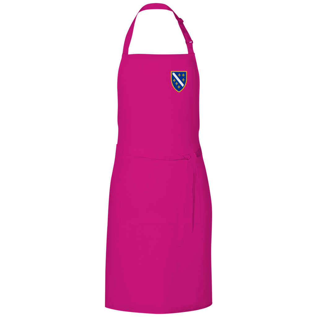 Grill Apron - Bosnian Coat of Arms with Lilies | Left Chest