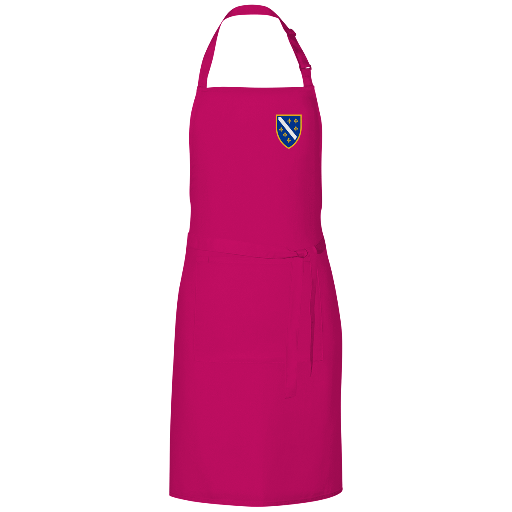 Grill Apron - Bosnian Coat of Arms with Lilies | Left Chest