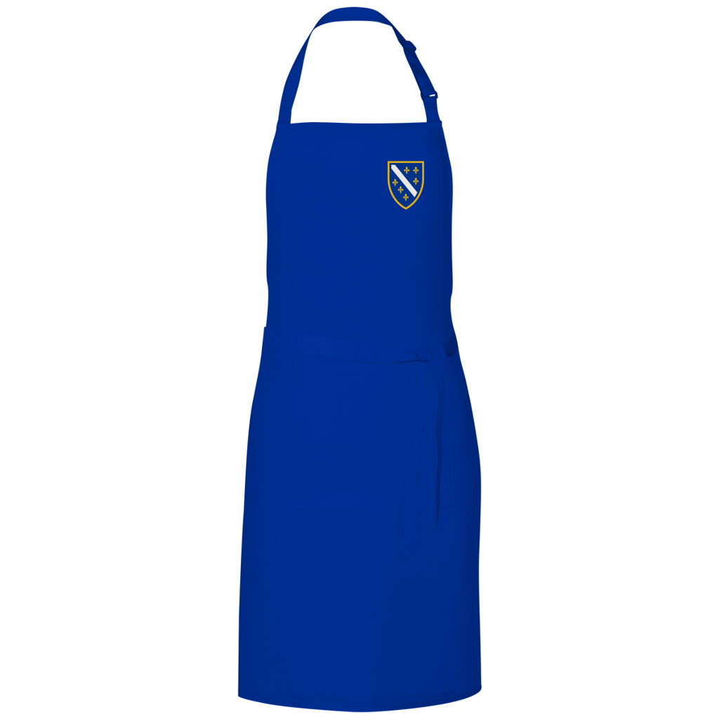 Grill Apron - Bosnian Coat of Arms with Lilies | Left Chest
