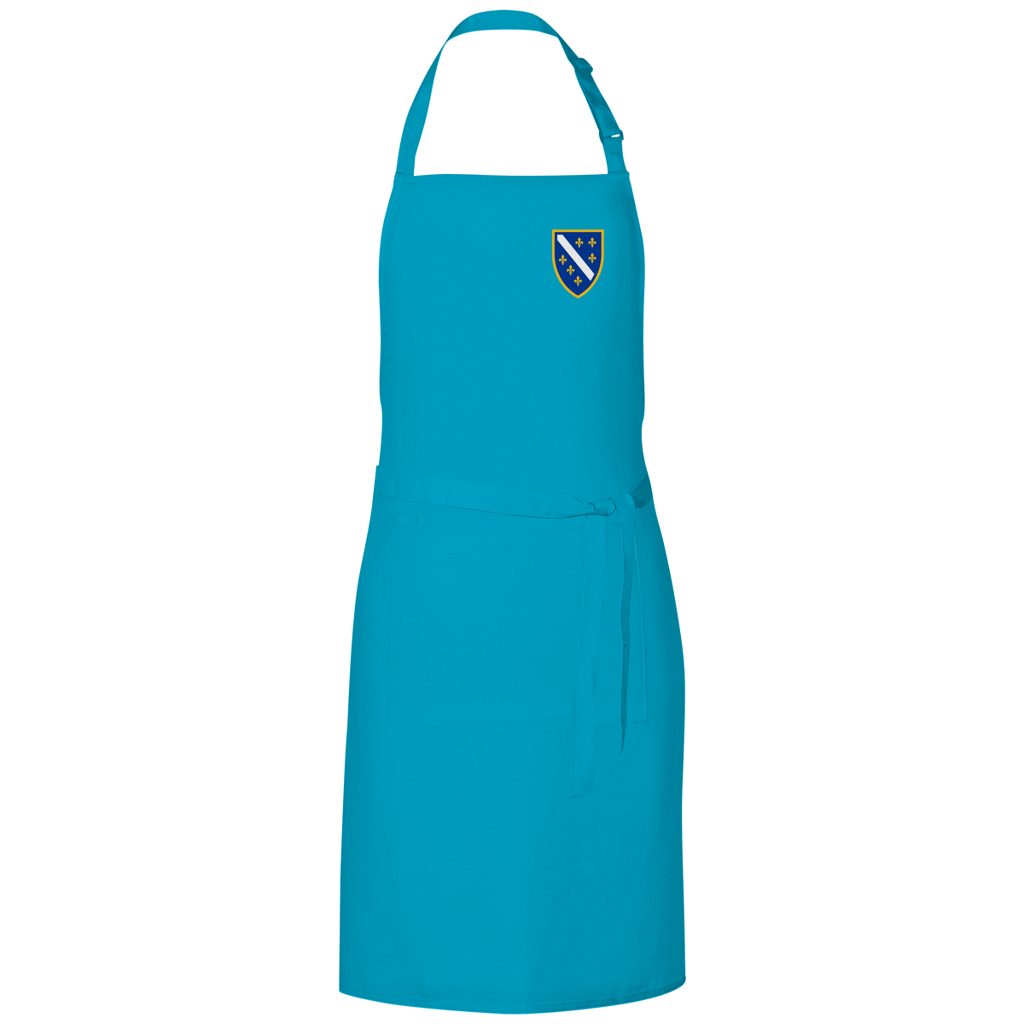 Grill Apron - Bosnian Coat of Arms with Lilies | Left Chest
