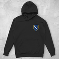 Unisex Oversized Hoodie - Bosnian Coat of Arms with Lilies | Left Chest