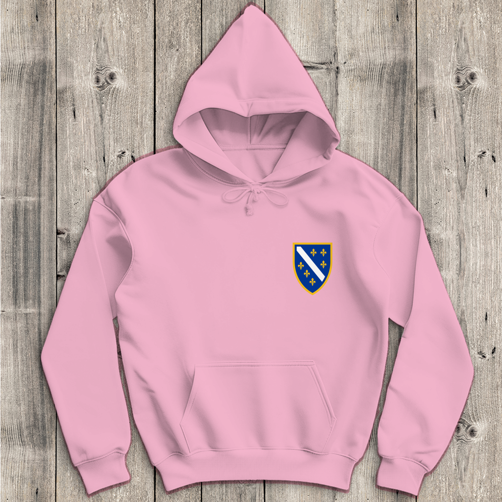 Herren Hoodie - Bosanski Grb sa ljiljanima | Links Brust