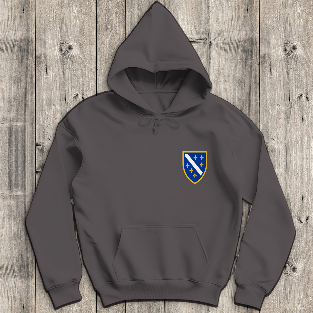 Herren Hoodie - Bosanski Grb sa ljiljanima | Links Brust