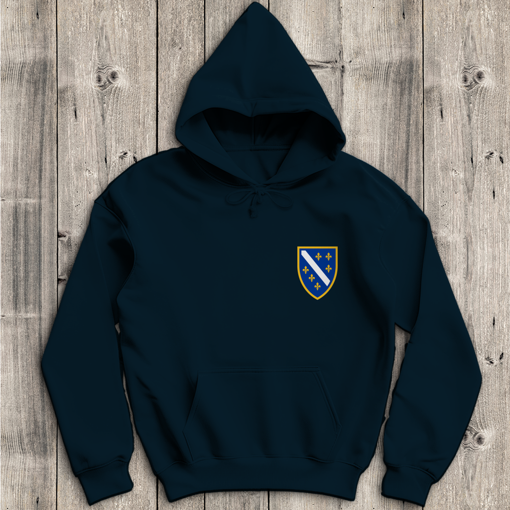 Herren Hoodie - Bosanski Grb sa ljiljanima | Links Brust