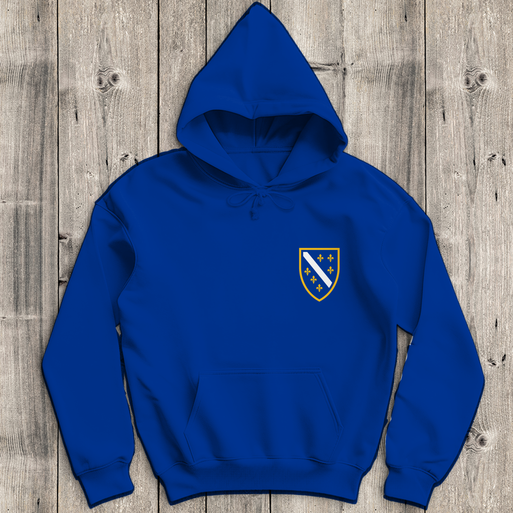 Herren Hoodie - Bosanski Grb sa ljiljanima | Links Brust