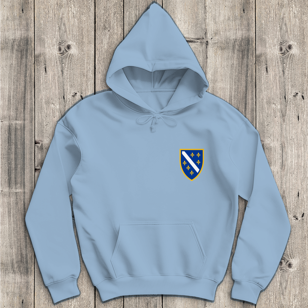 Herren Hoodie - Bosanski Grb sa ljiljanima | Links Brust