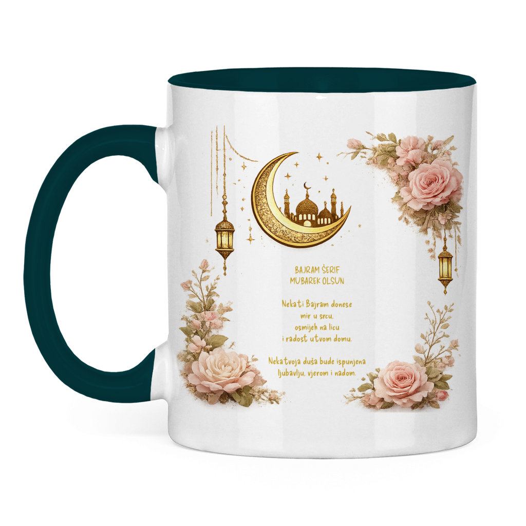 🇧🇦 Bayram Tasse Blumen Design – Eid Mubarak Geschenk