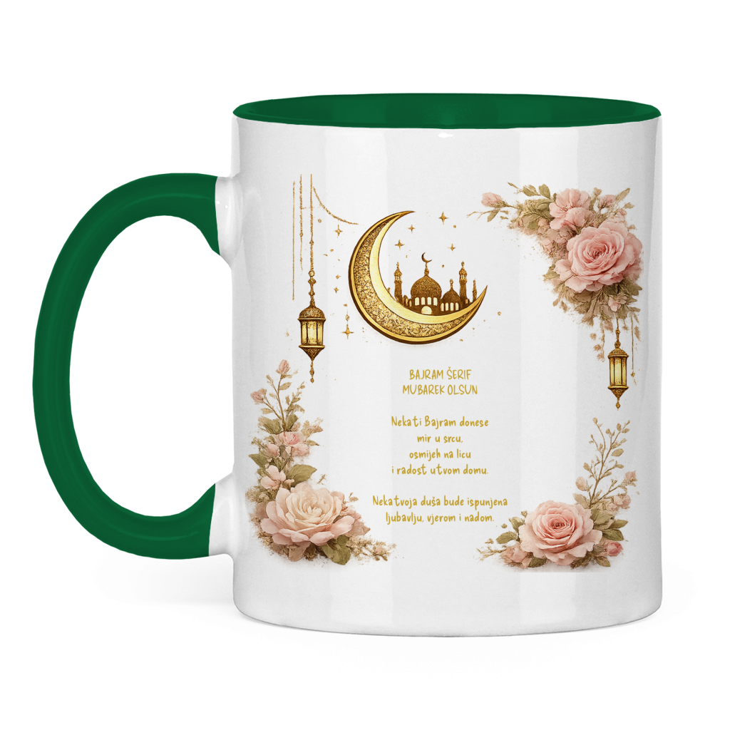🇧🇦 Bayram Tasse Blumen Design – Eid Mubarak Geschenk