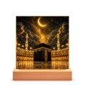 LED Bilderrahmen Goldene Kaaba Nacht | Eid Mubarek