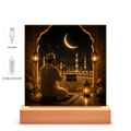 LED Bilderrahmen Goldene Nacht in Mekka | Eid Mubarak