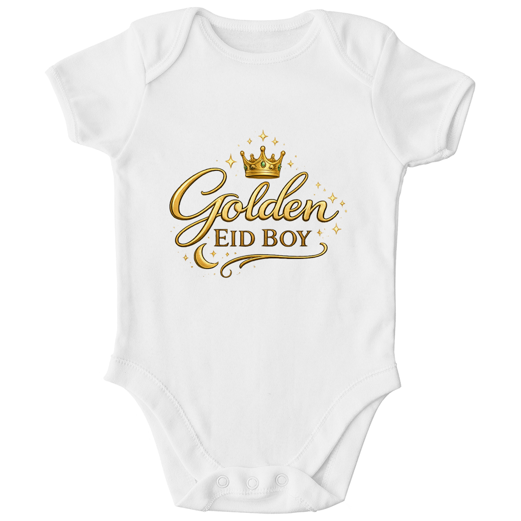 Golden Eid Boy – Kinder Bio Body | Eid Baby Body