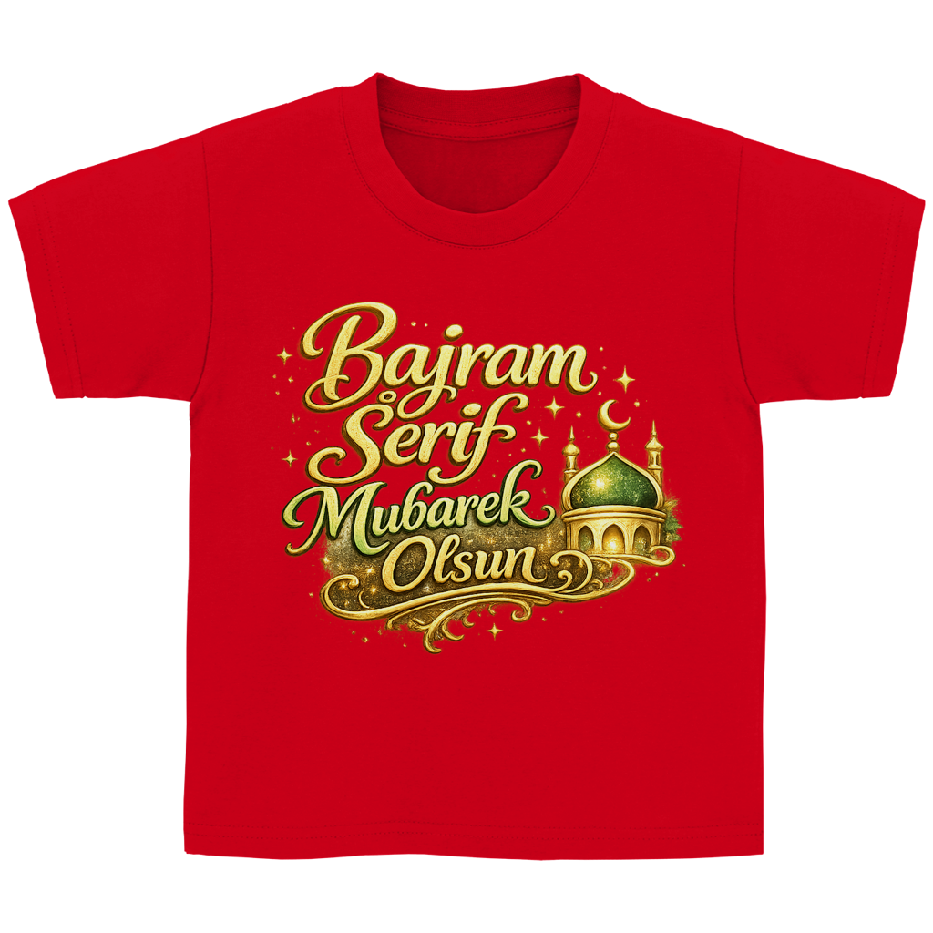 🇧🇦 Bajram Serif Mubarek Olsun – Kinder Basic T-Shirt | Eid Shirt