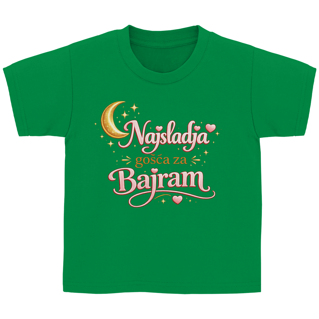 🇧🇦 Najsladja gosca za Bajram – Kinder Basic T-Shirt | Eid Shirt