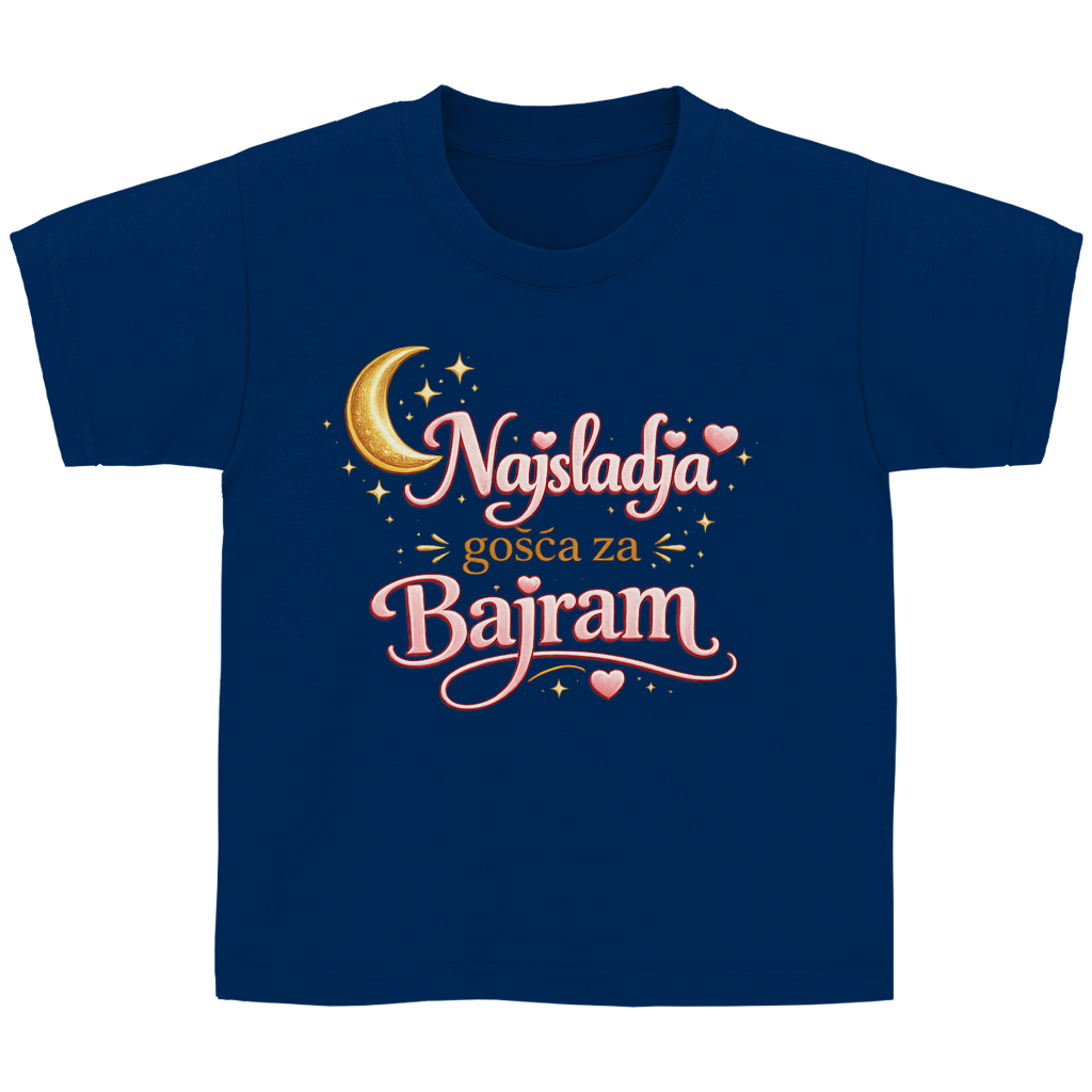 🇧🇦 Najsladja gosca za Bajram – Kinder Basic T-Shirt | Eid Shirt