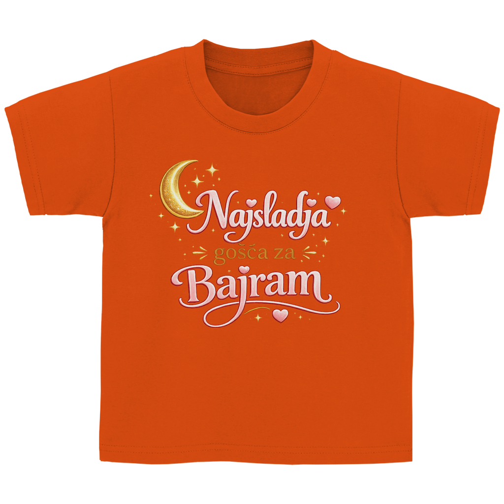 🇧🇦 Najsladja gosca za Bajram – Kinder Basic T-Shirt | Eid Shirt