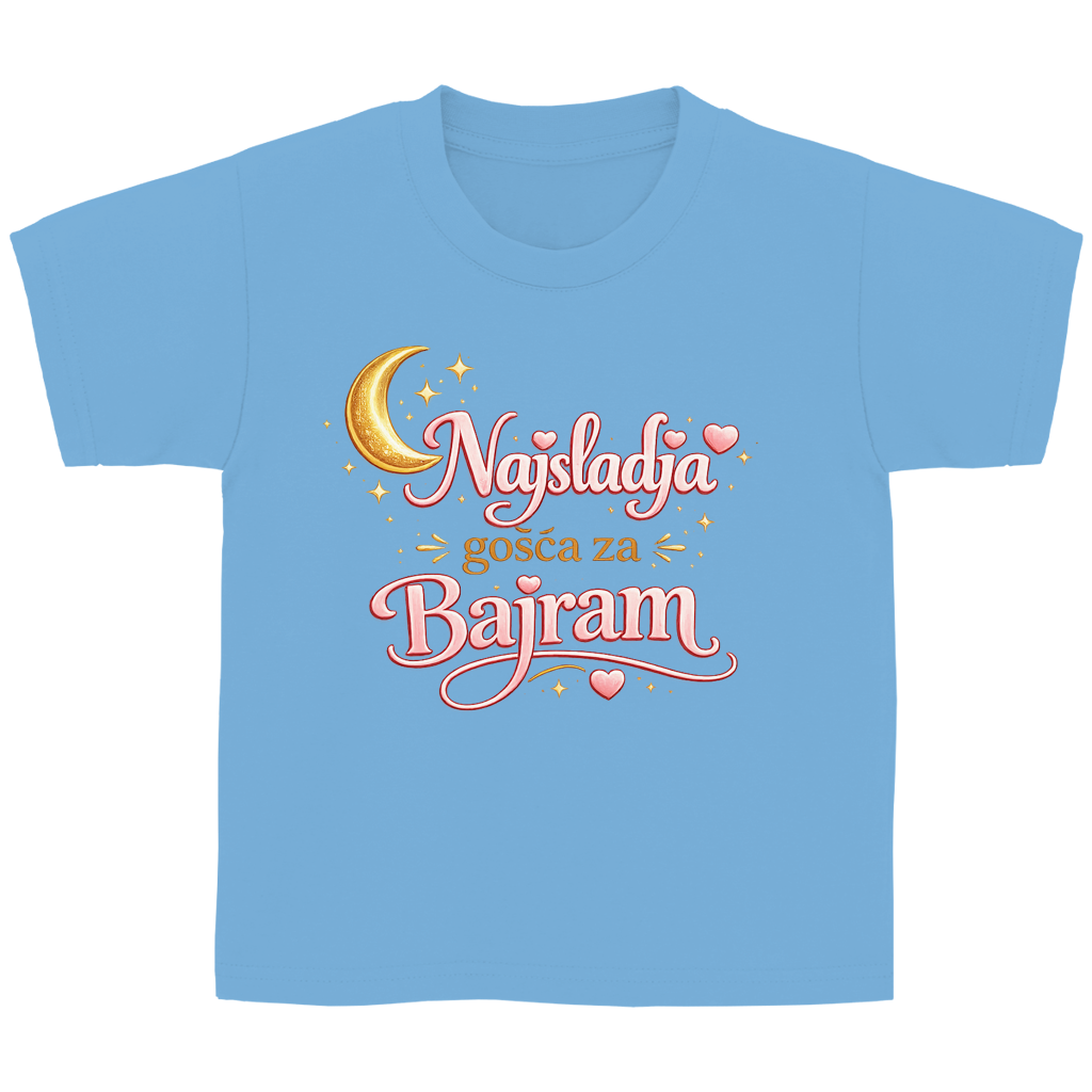 🇧🇦 Najsladja gosca za Bajram – Kinder Basic T-Shirt | Eid Shirt