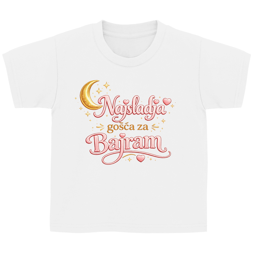 🇧🇦 Najsladja gosca za Bajram – Kinder Basic T-Shirt | Eid Shirt