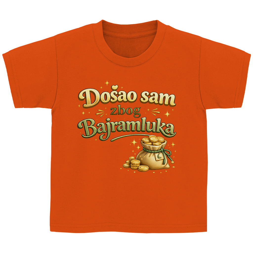 🇧🇦 Dosao sam zbog Bajramluka – Kinder Basic T-Shirt | Eid Shirt