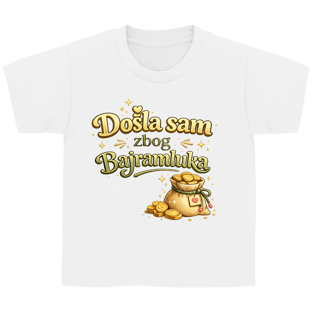 🇧🇦 Dosla sam zbog Bajramluka – Kinder Basic T-Shirt | Eid Shirt