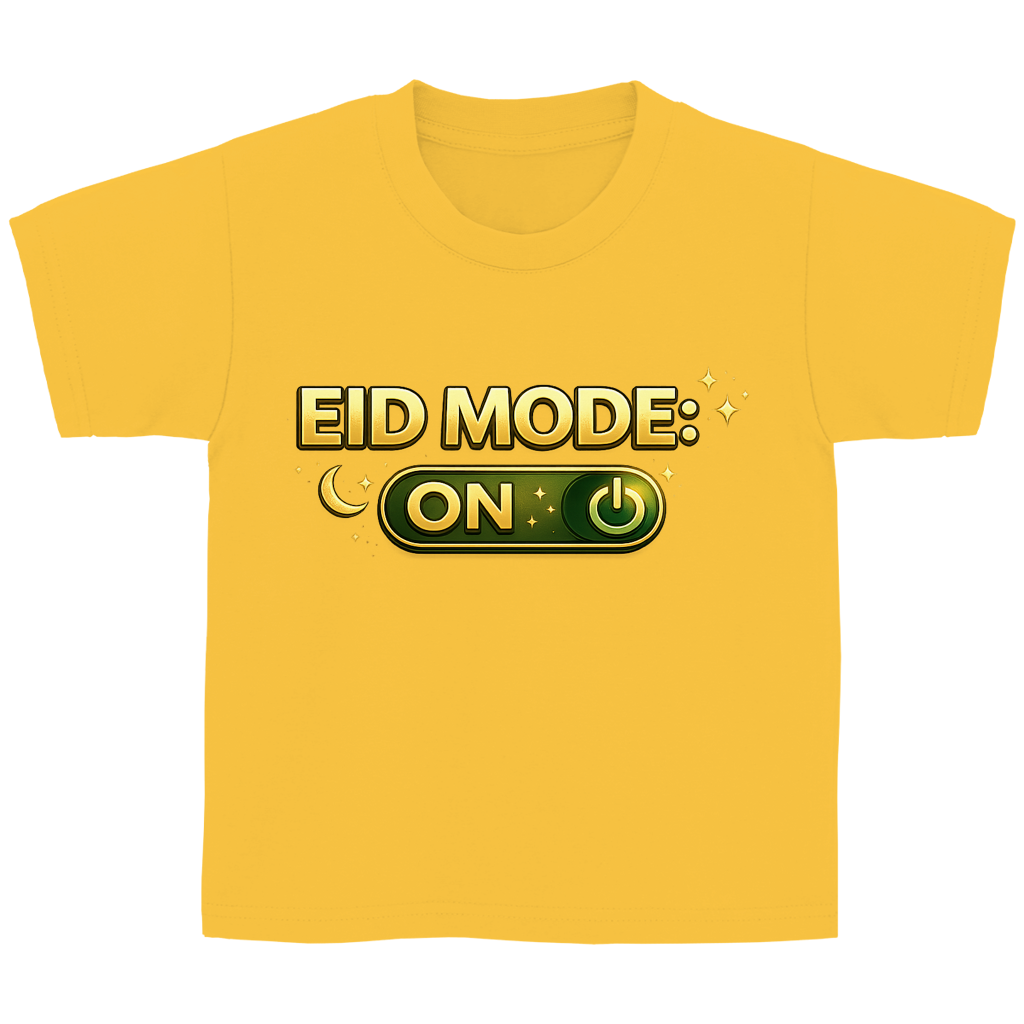 Eid Mode ON – Kinder Basic T-Shirt | Eid Shirt