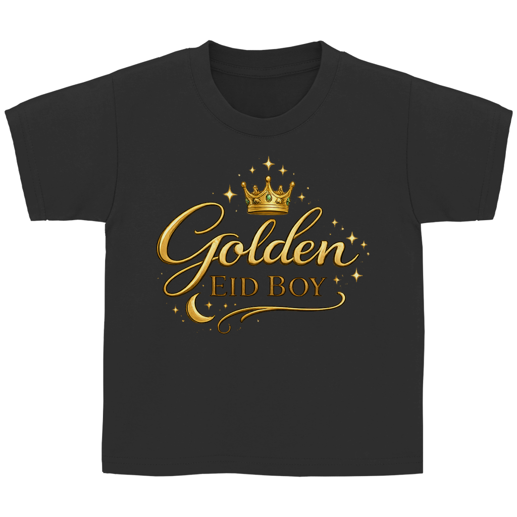 Golden Eid Boy – Kinder Basic T-Shirt | Eid Shirt