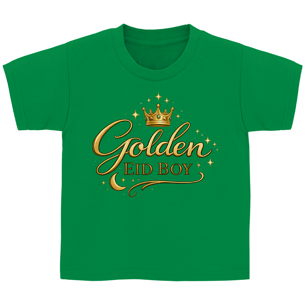 Golden Eid Boy – Kinder Basic T-Shirt | Eid Shirt