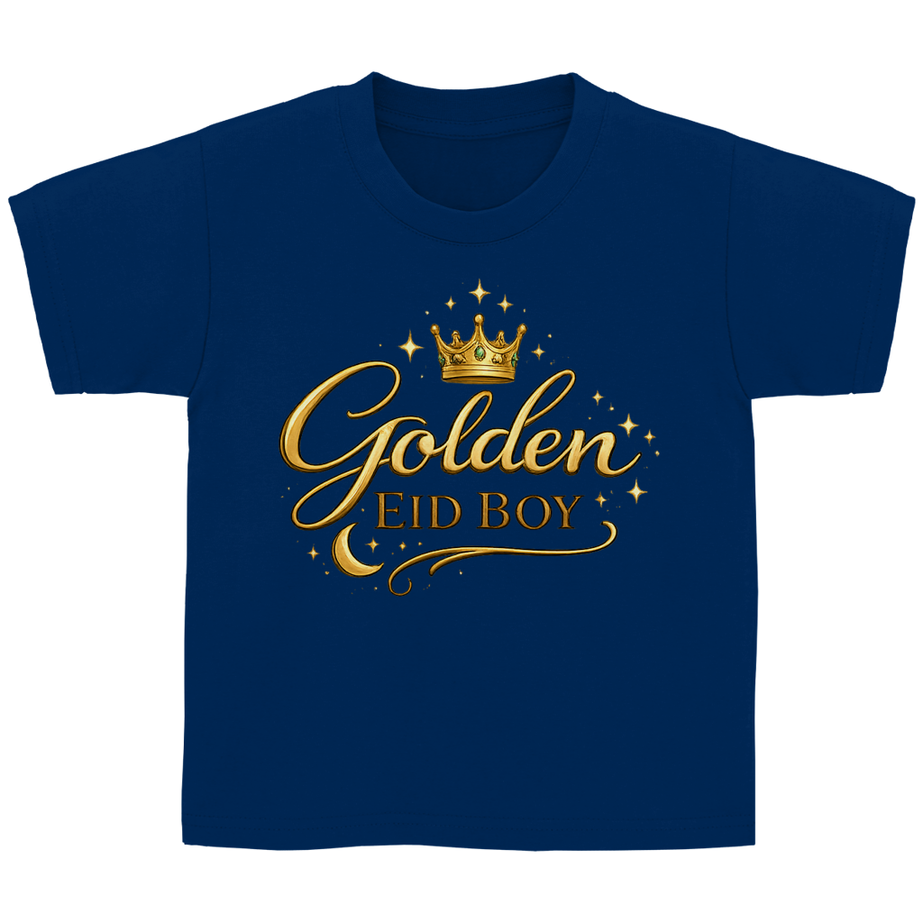 Golden Eid Boy – Kinder Basic T-Shirt | Eid Shirt