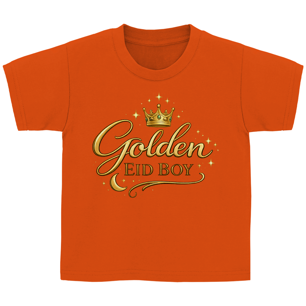 Golden Eid Boy – Kinder Basic T-Shirt | Eid Shirt
