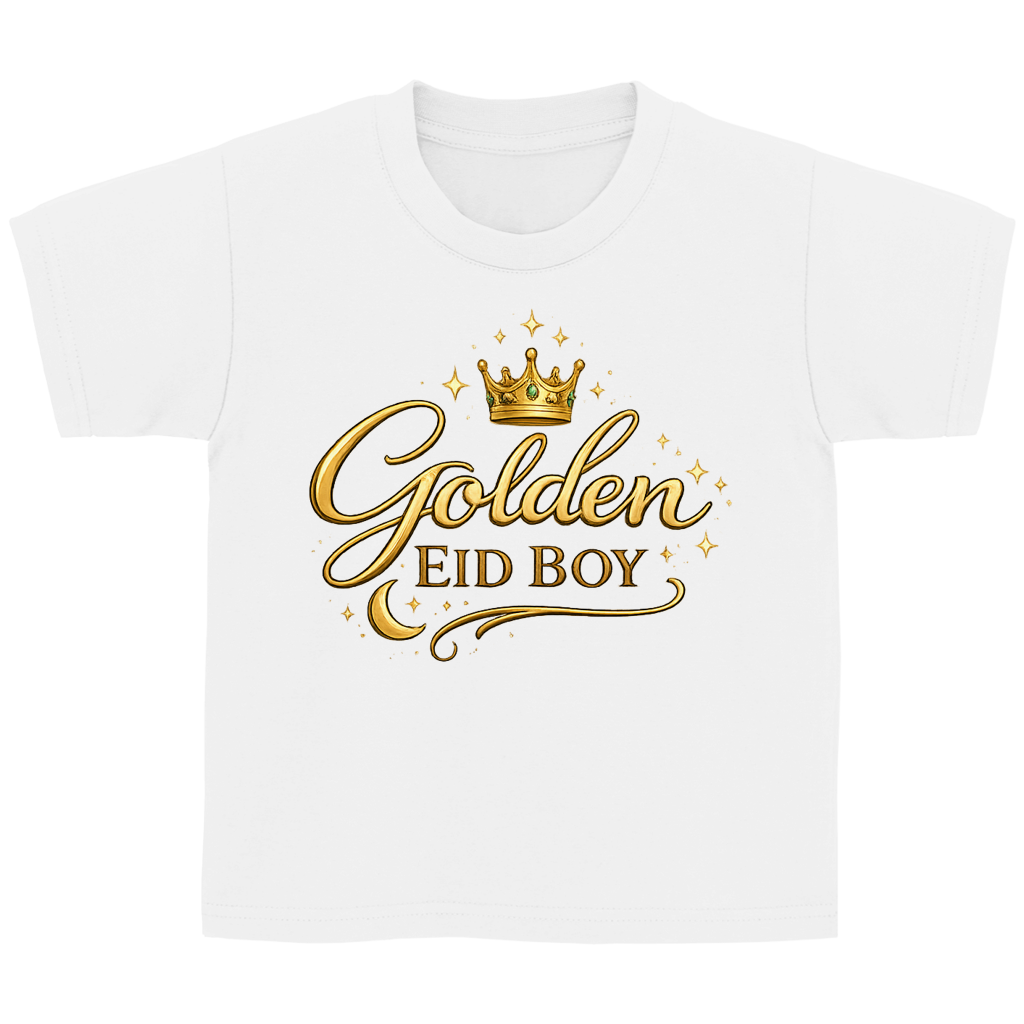 Golden Eid Boy – Kinder Basic T-Shirt | Eid Shirt