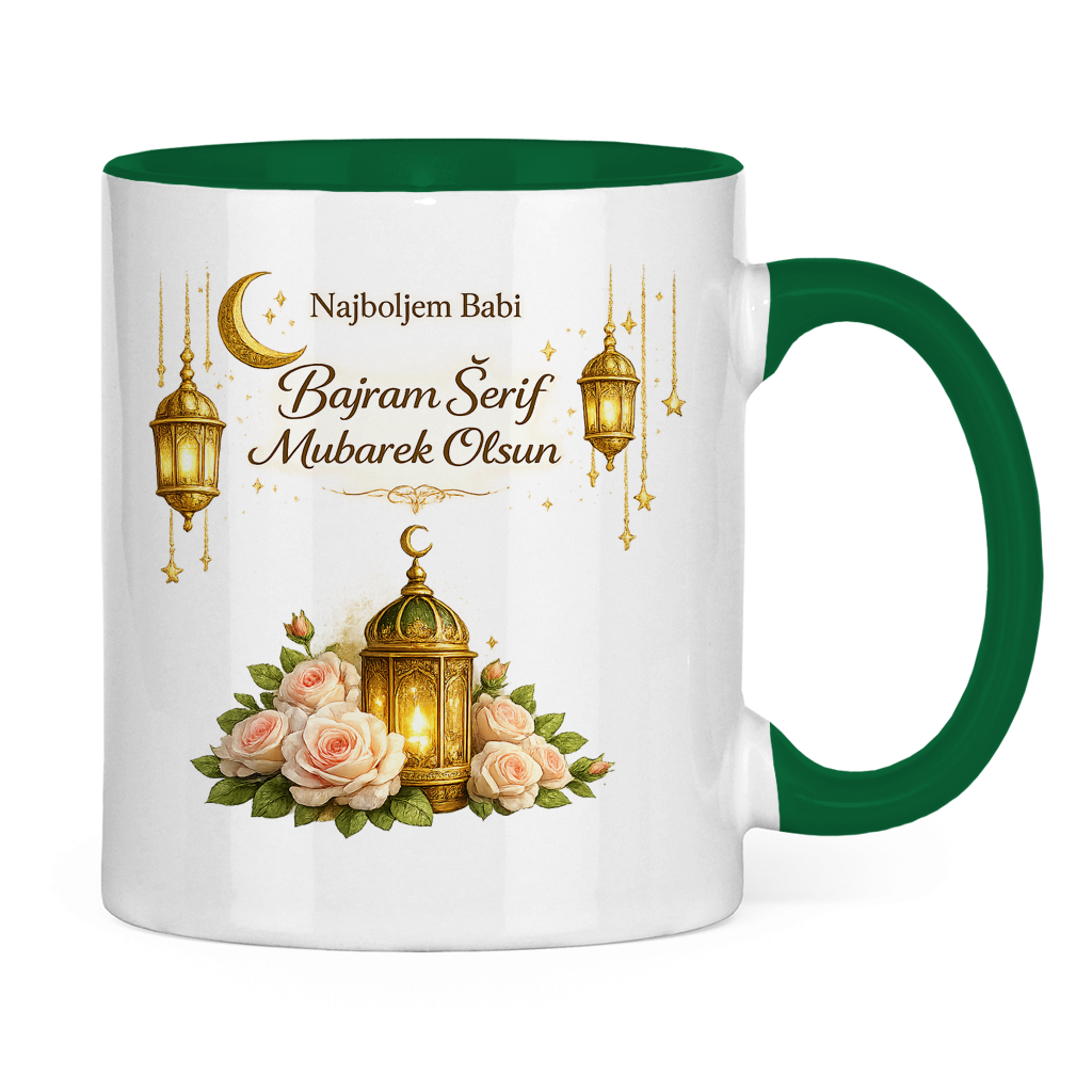 🇧🇦 Eid Tasse Najboljem Babi Bajram Šerif Mubarek Olsun | Elegantes Eid Mubarak Geschenk