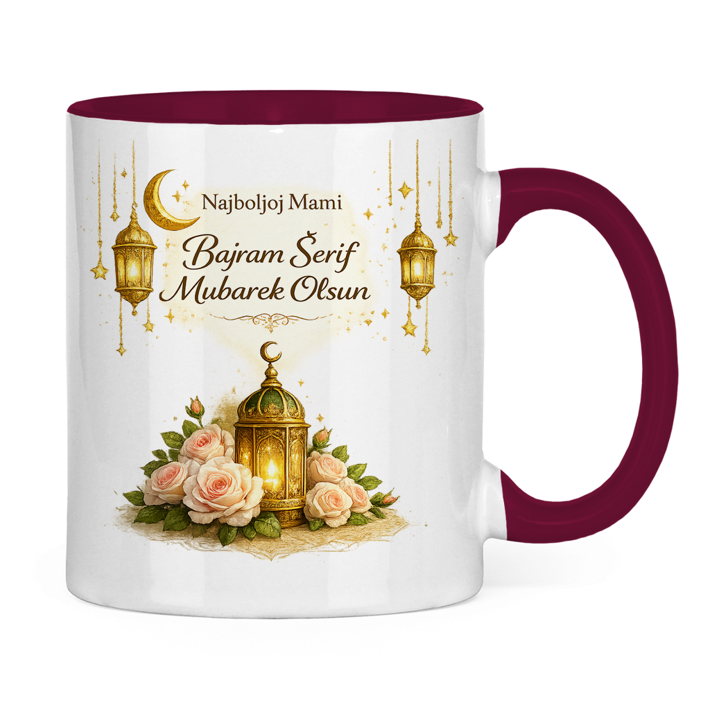 🇧🇦 Eid Tasse Najboljoj Mami Bajram Šerif Mubarek Olsun | Elegantes Eid Mubarak Geschenk