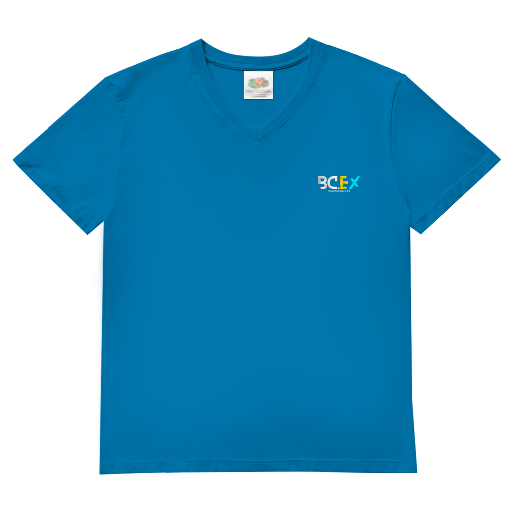 Herren Basic V-Neck T-Shirt BCEX | Links Brust